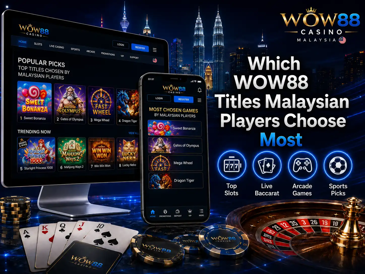 Which WOW88 Titles Malaysian Players Choose Most